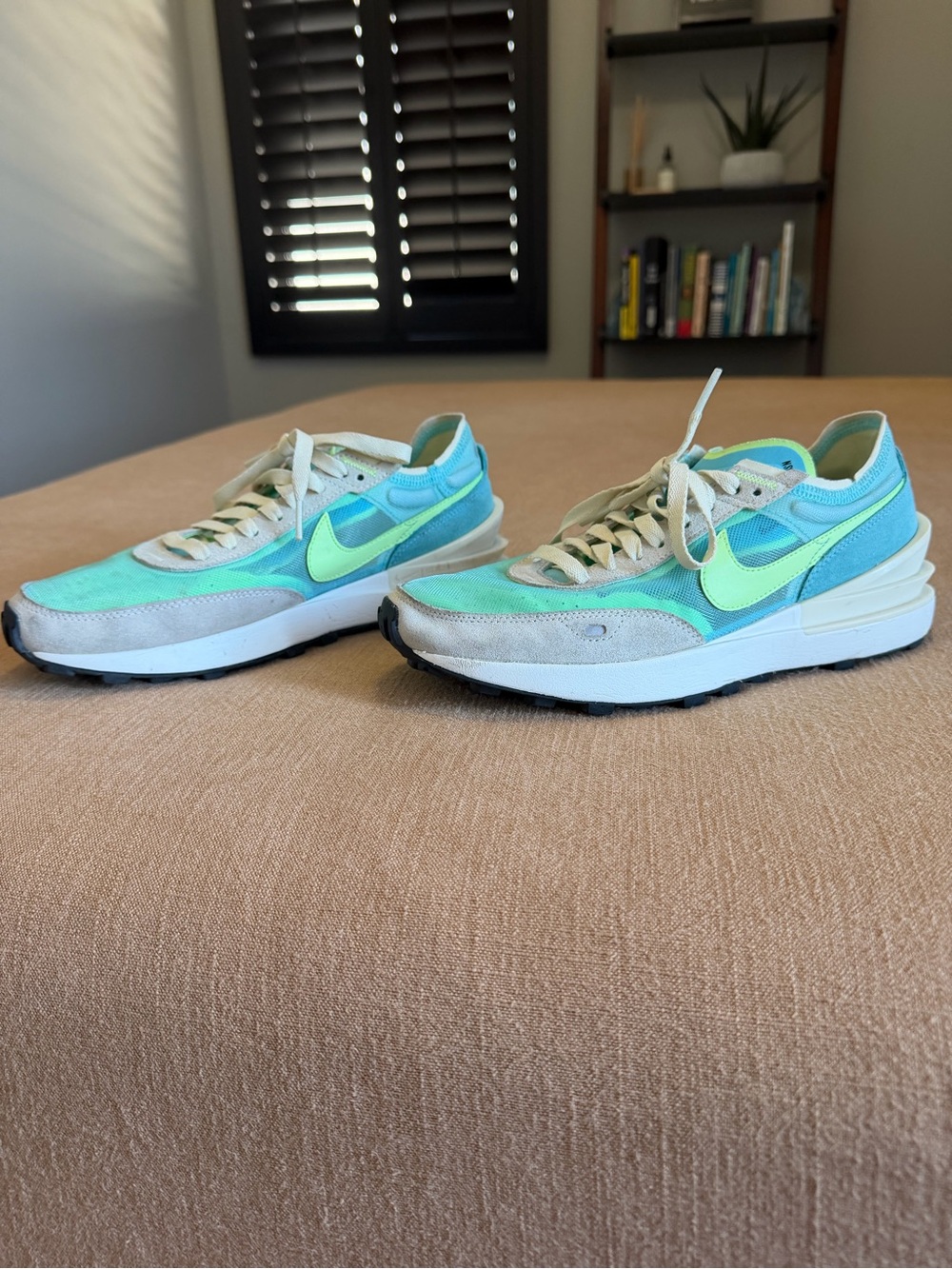 Nike Women’s Teal & Neon Yellow Low-Profile Sneakers
